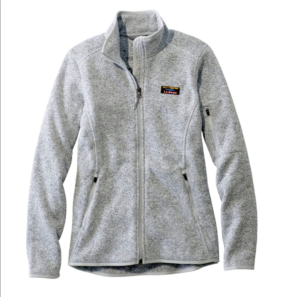 LLBean Heather Grey Fleece